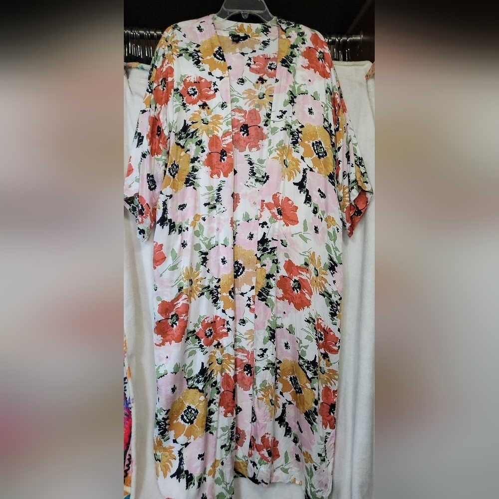 Volcom Surfbird Throw Kimono Star White Size XS - Picture 3 of 8